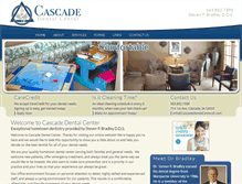 Tablet Screenshot of cascadedentalcenteria.com